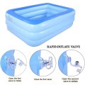 Faire exploser des enfants rectangles piscine gonflable